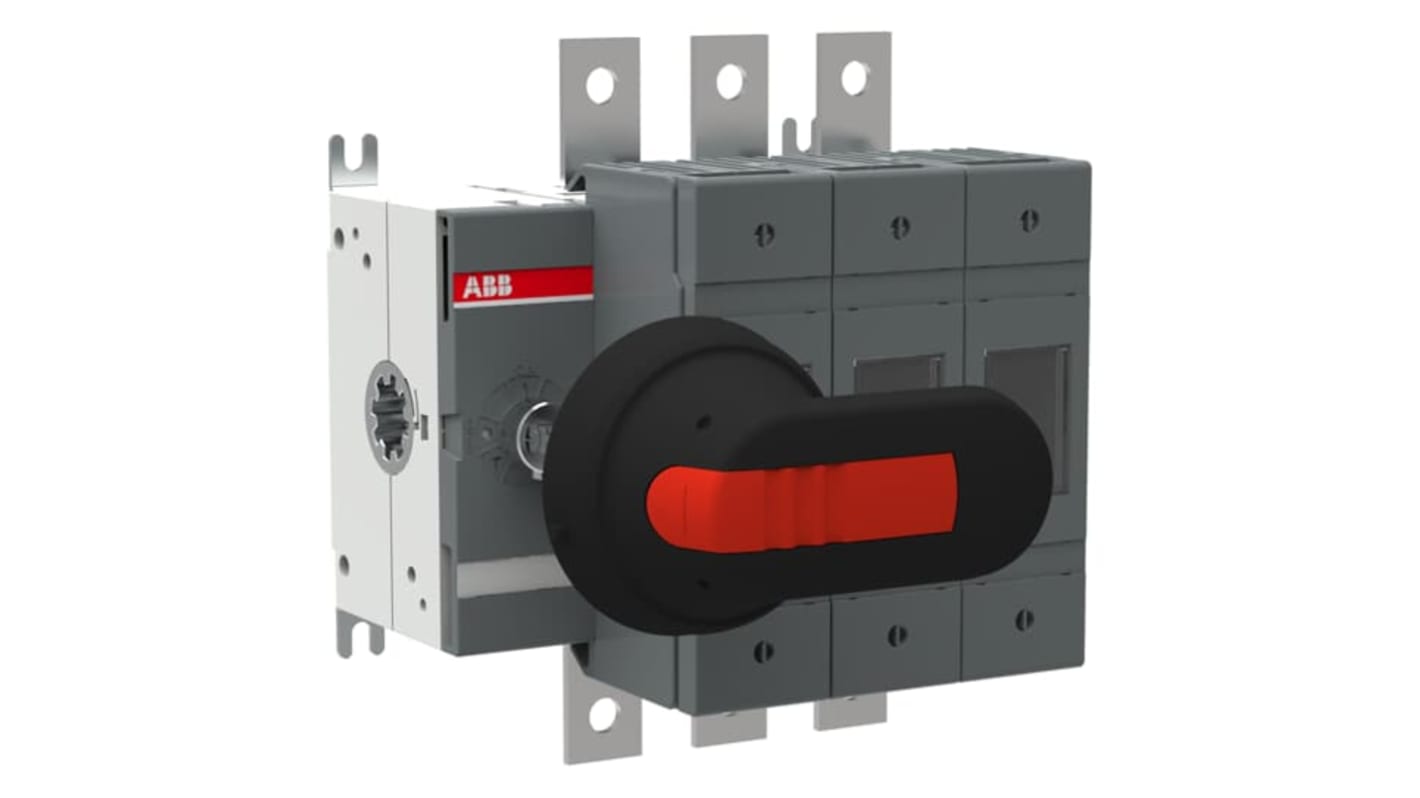 Sezionatore portafusibili ABB, 3 poli, 160A, 500V, progettato per affidabilità in condizioni estreme. Codice 1SCA125468R1001 OS200GB03P.