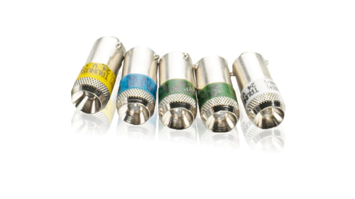 ABB LED pulsante KA2-2133, lampadina gialla per dispositivi pilota, durata 25000 ore, per sistemi a bassa tensione.