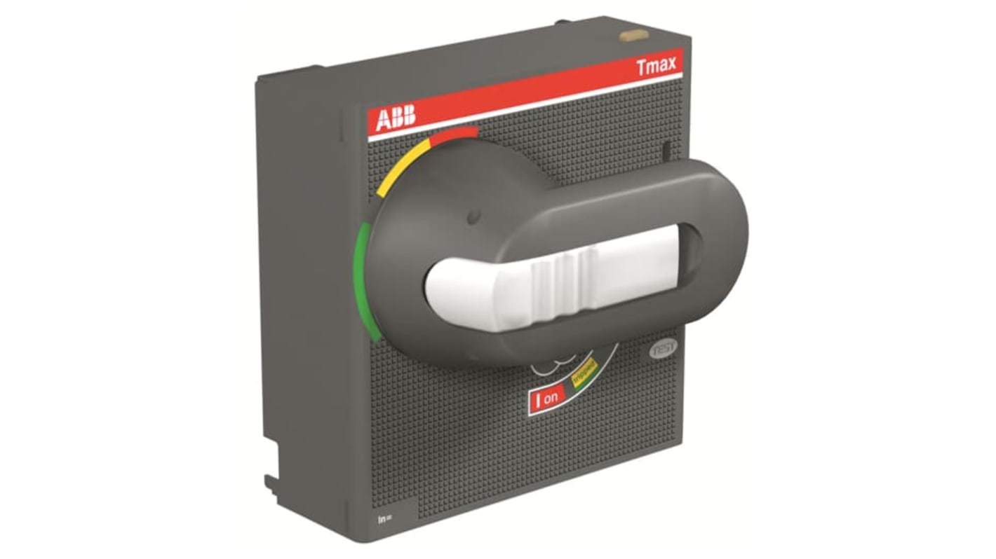 Maniglia bloccabile ABB per interruttore automatico, compatibile con lucchetto, meccanismo a manopola rotante, per gamma T4-T5.