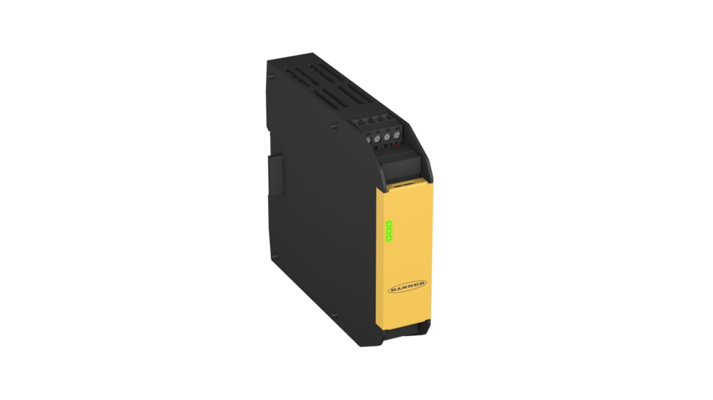 Modulo di ingresso 8 in Banner XS8SI, 24 V c.c., 8 ingressi, dimensioni 110 x 22,5 x 129 mm, grado di protezione IP20.