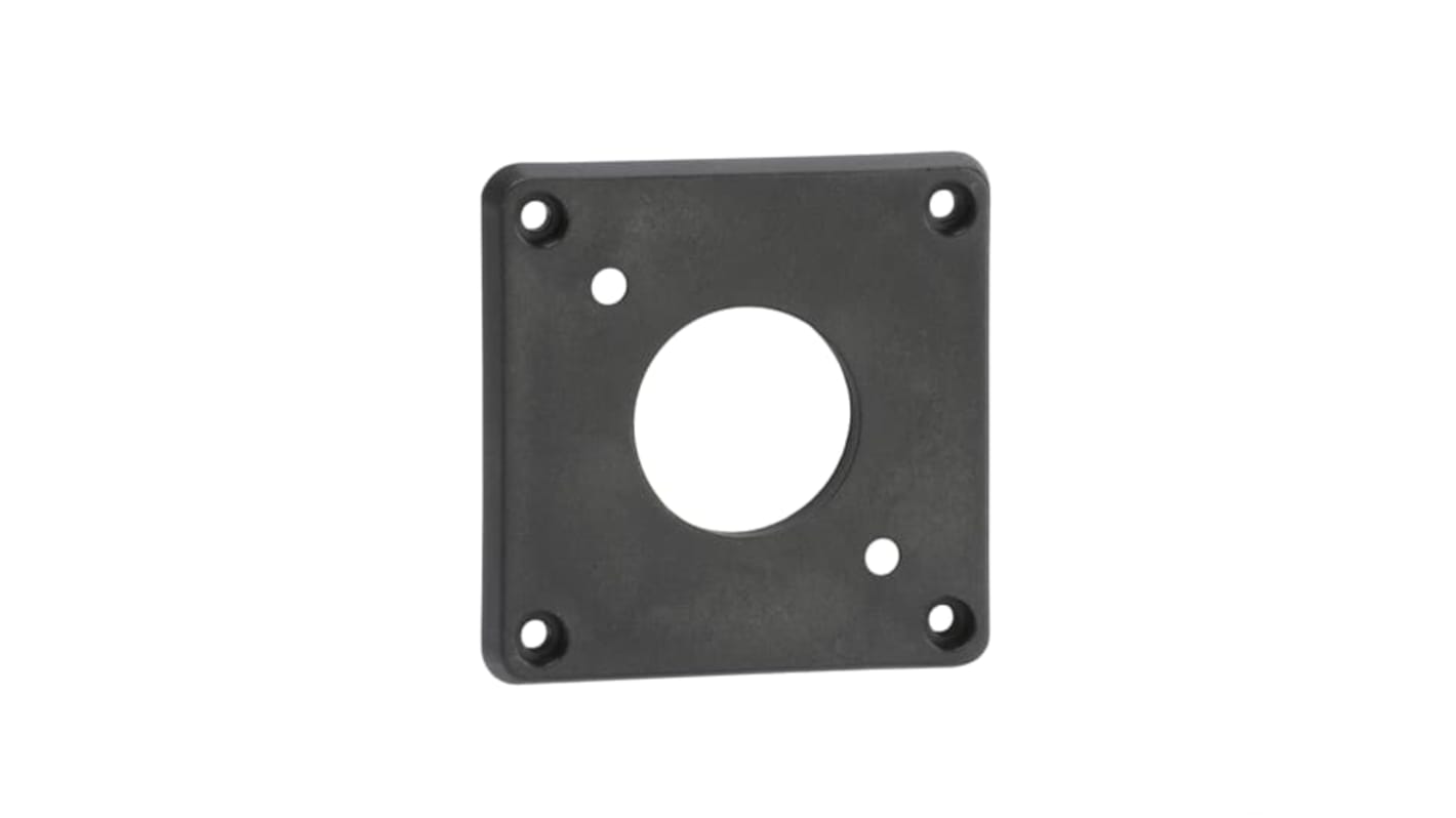 Piastra per impugnatura ABB, codice 1SCA022559R5670 OHZX6, colore nero, dimensioni 70x70 mm, per sezionatore serie OHZX6.