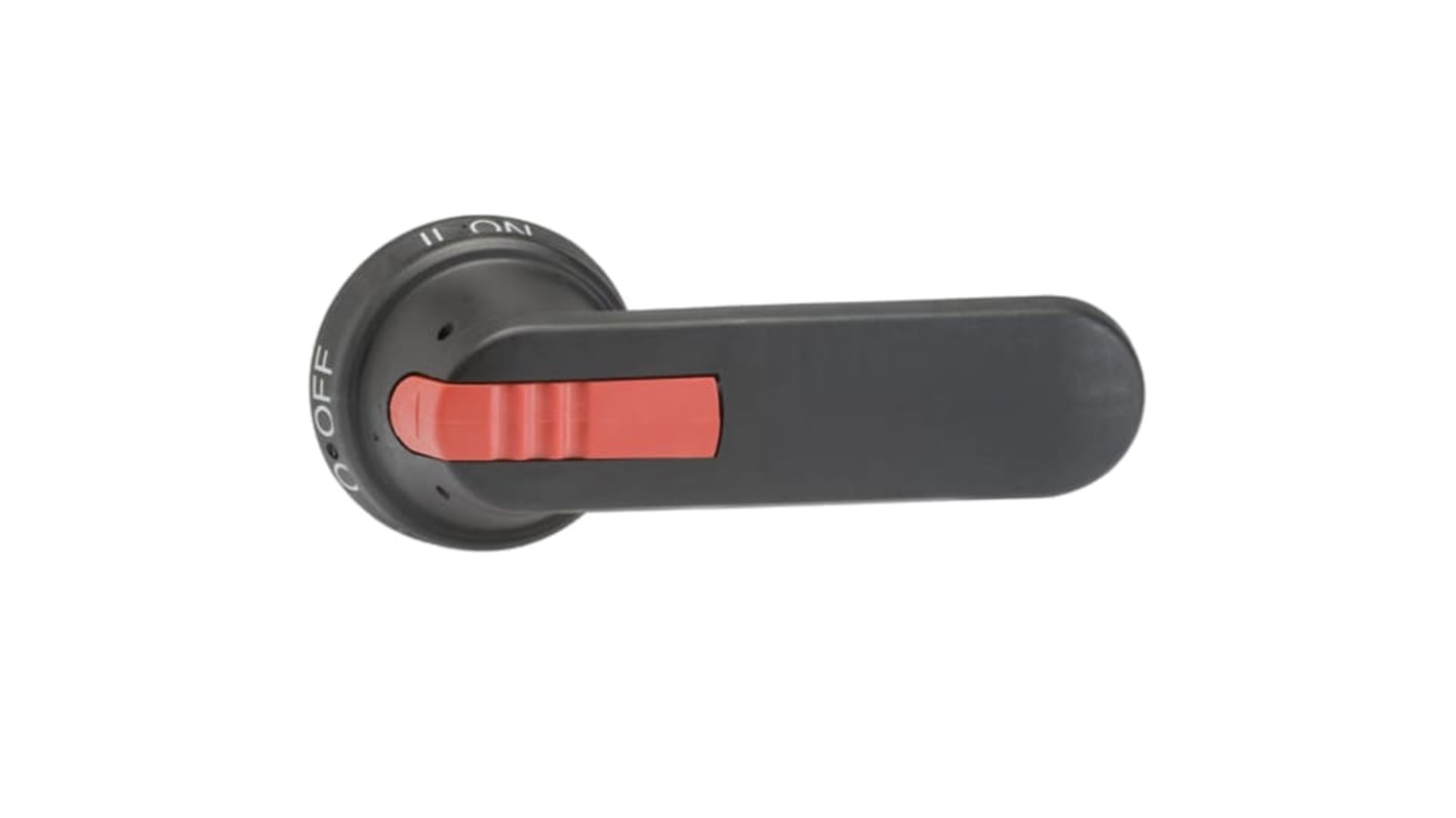 Manopola rotante ABB per sezionatore, codice 1SCA022589R3340, dimensioni 158 x 66 x 45 mm, colore nero, IP65.