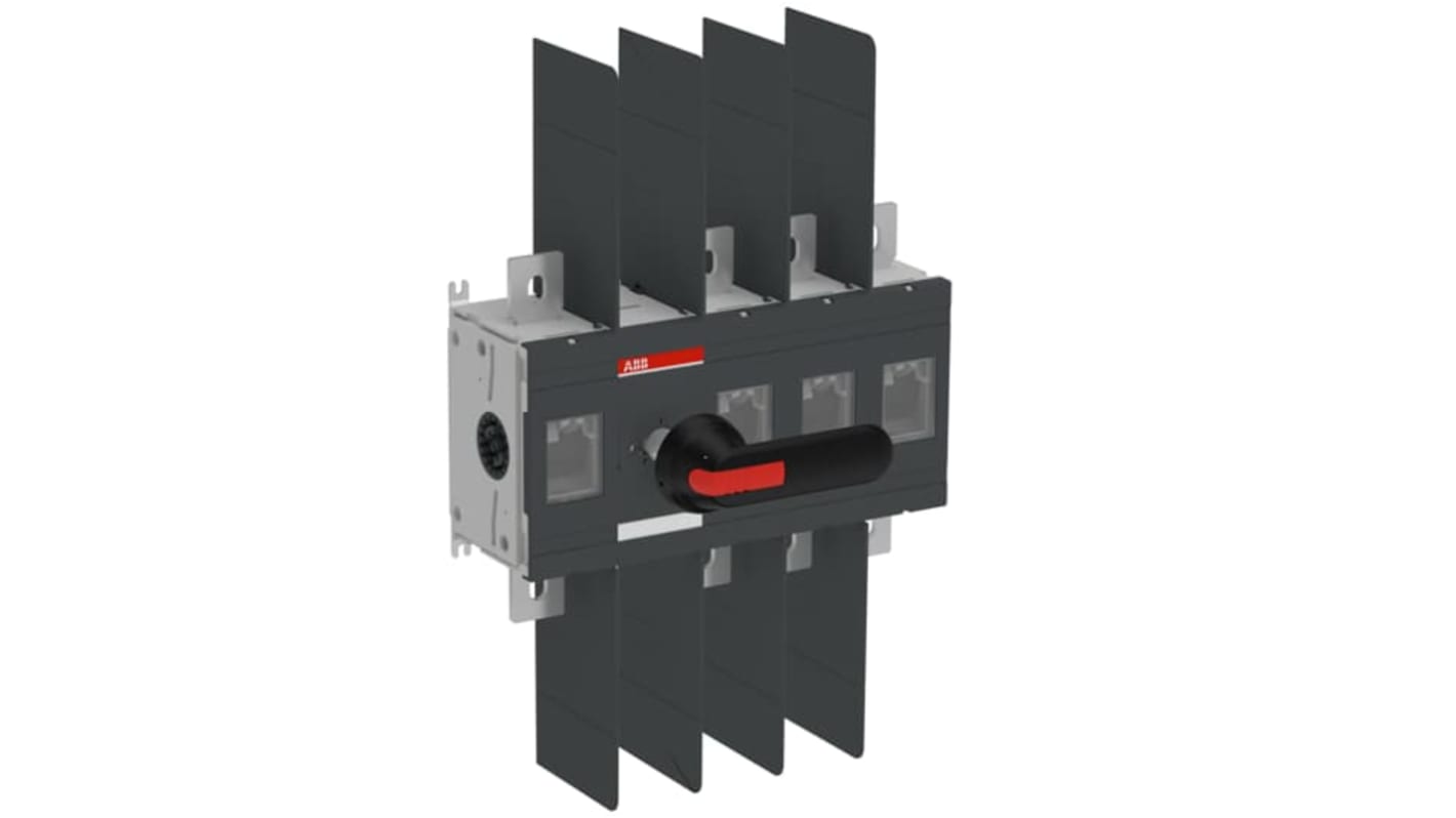 Sezionatore interruttore ABB 4 poli, 800A, 1000V, montaggio a vite, protezione IP65, modello 1SCA022753R7970.