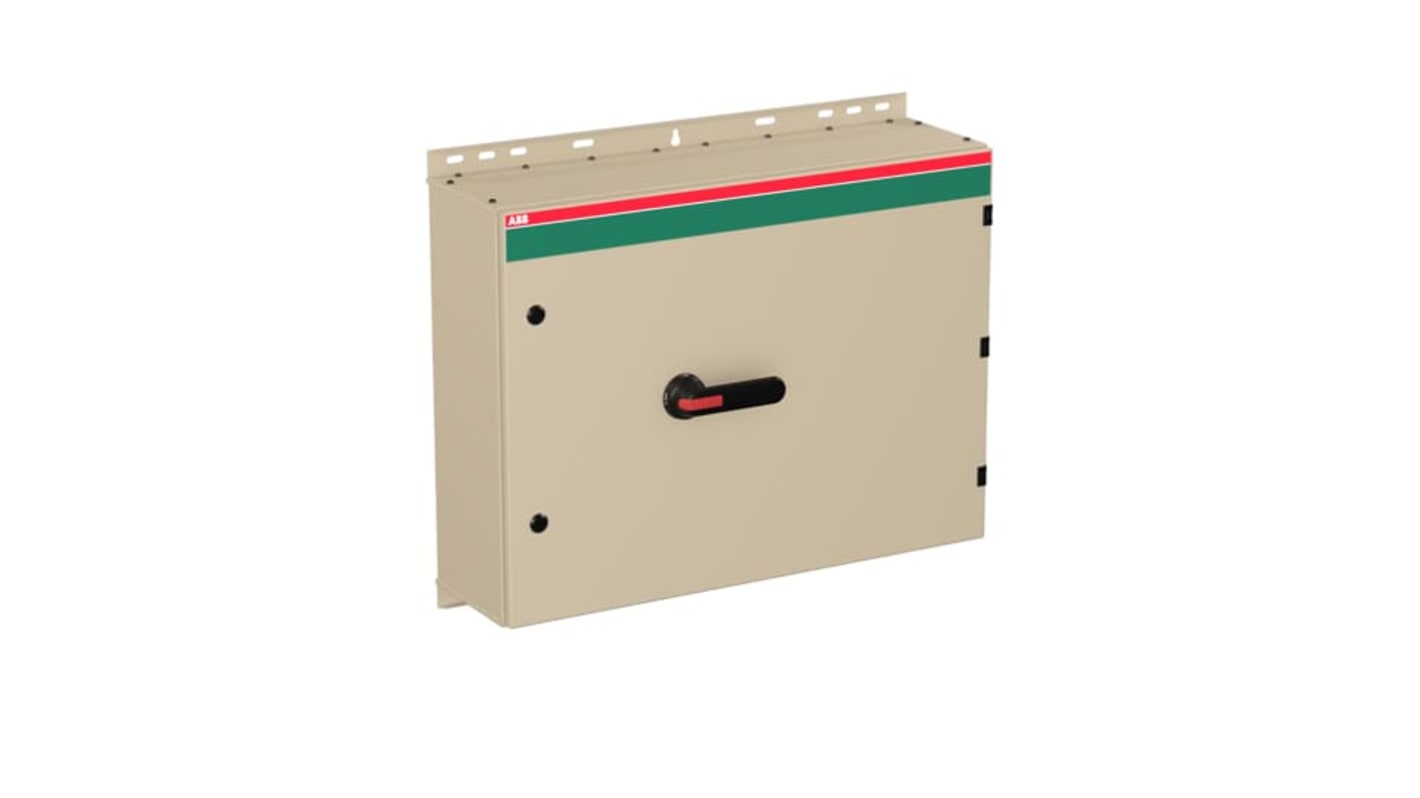 Sezionatore con interruttore ABB OT, 6 poli, 200A, montaggio a vite, IP65, adatto per esterni. Modello 1SCA022802R4610.