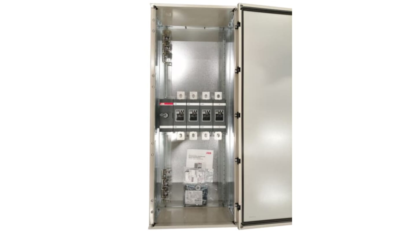 Sezionatore interruttore ABB OT630KLUU4BZ, 4 poli, 570A, 1000V, montaggio a vite, grado di protezione IP65.