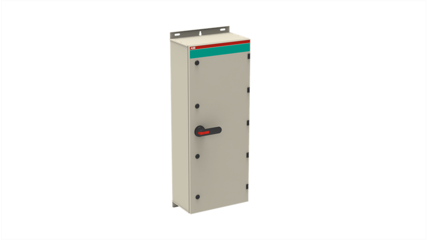 Sezionatore con interruttore ABB, 4 poli, corrente 720A, montaggio a vite, IP65, adatto per esterni. Modello 1SCA022830R4570.
