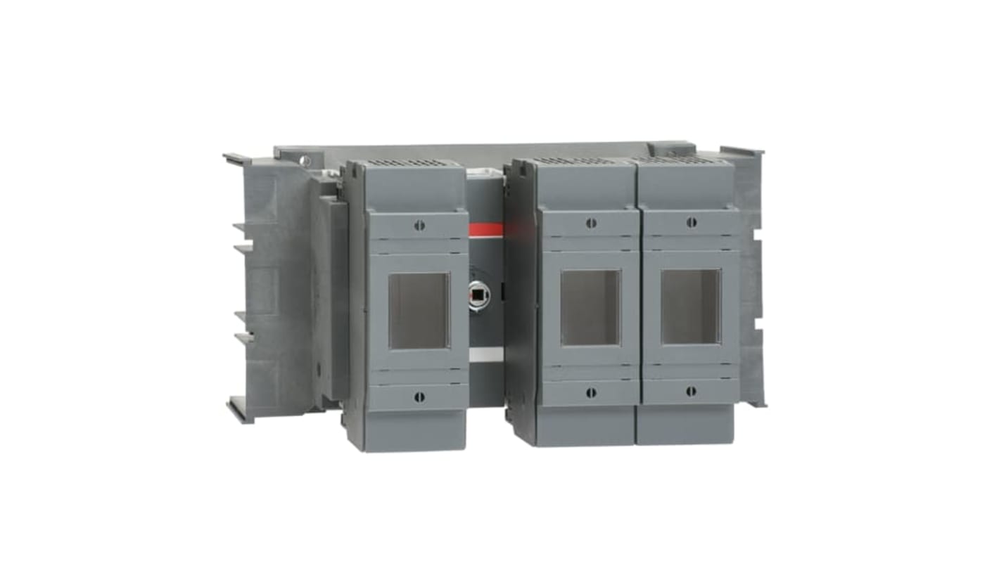 Sezionatore portafusibili ABB, 3 poli, 250A, 500V, impugnatura a pistola, terminali a linguetta 25 mm. Codice 1SCA022854R5690.