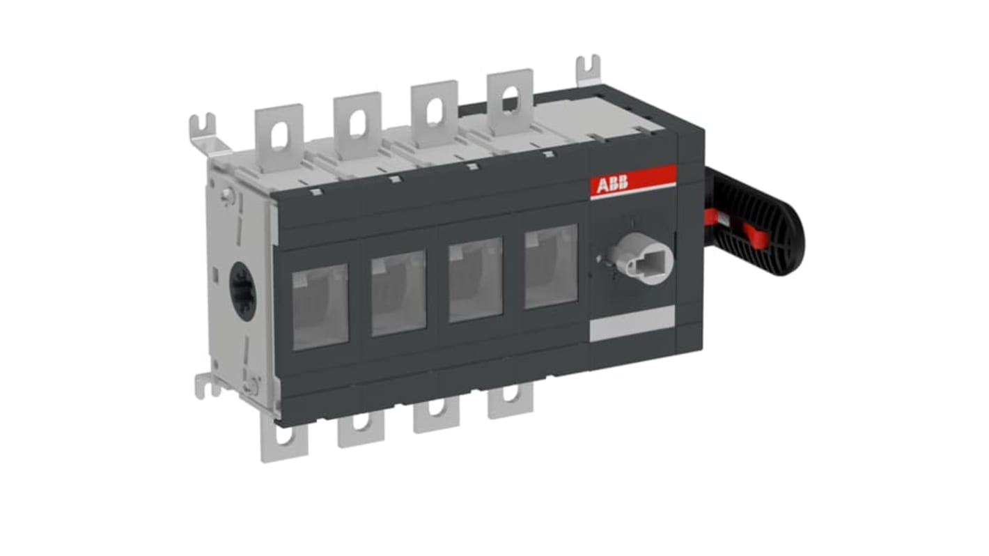 Sezionatore interruttore ABB OT400ES40K, 4 poli, 400A, montaggio superficiale, protezione IP00, potenza 230kW.