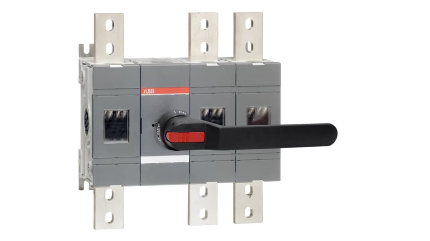 Sezionatore con interruttore ABB 1SCA022871R5950, 3 poli, 1600A, montaggio a vite, protezione IP65.