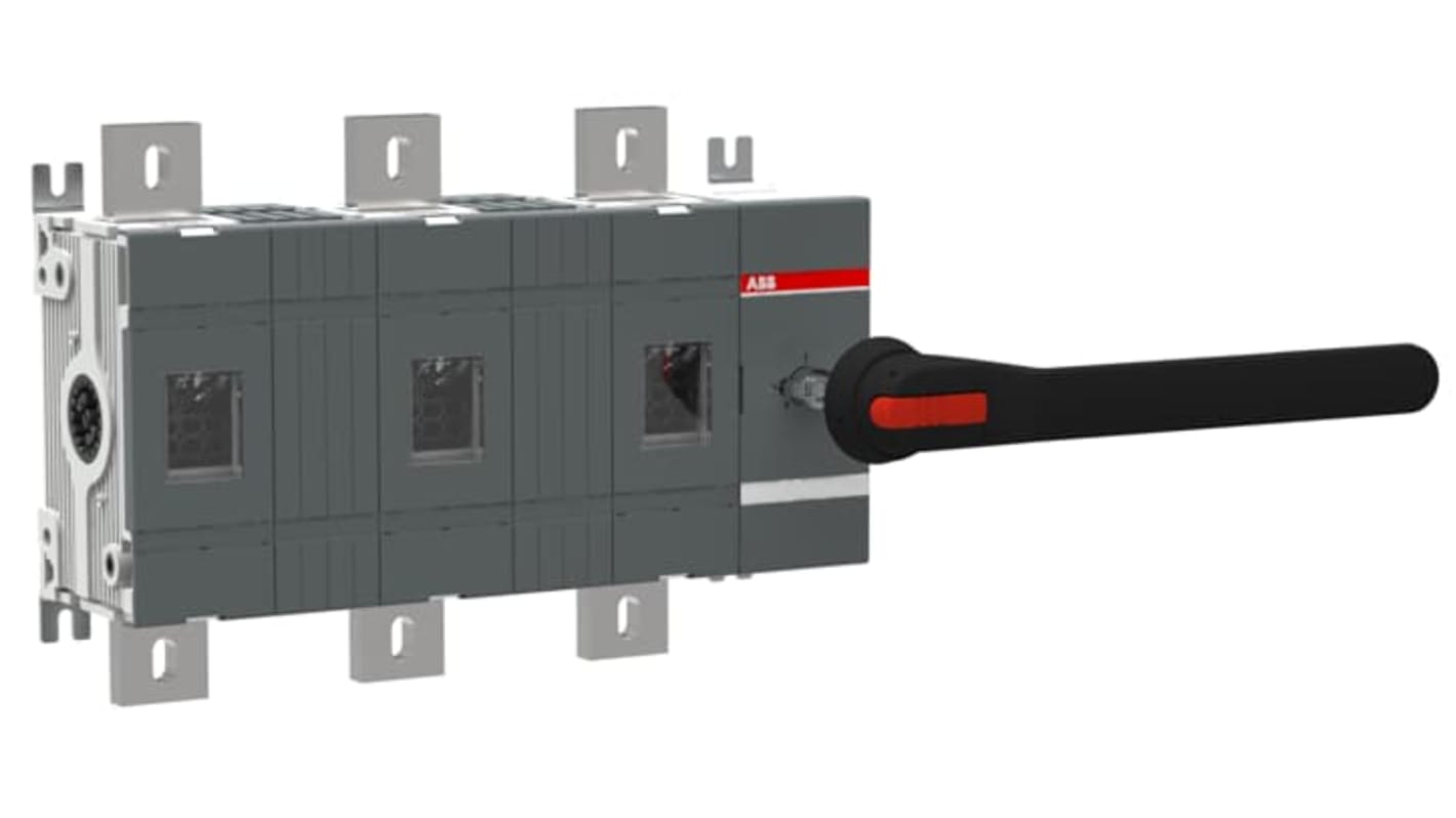 Sezionatore interruttore ABB, 3 poli, 1250A, 1000V, montaggio a vite, protezione IP65, serie OT, codice 1SCA022871R7730.