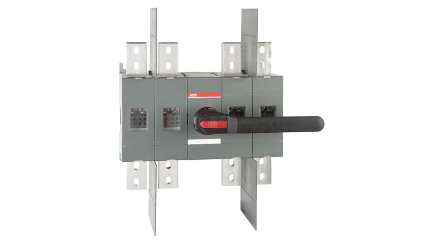 Sezionatore con interruttore ABB 1SCA106125R1001, 4 poli, 1600A, montaggio a vite, protezione IP00, configurazione NO.