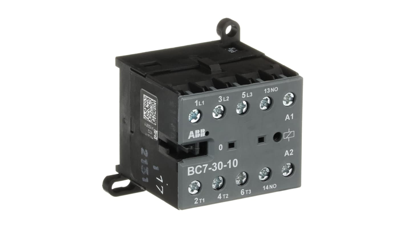 Contattore ABB GJL1313001R0105, serie B, 3 poli, 20 A, 240 V, montaggio su guida, grado di protezione IP20.