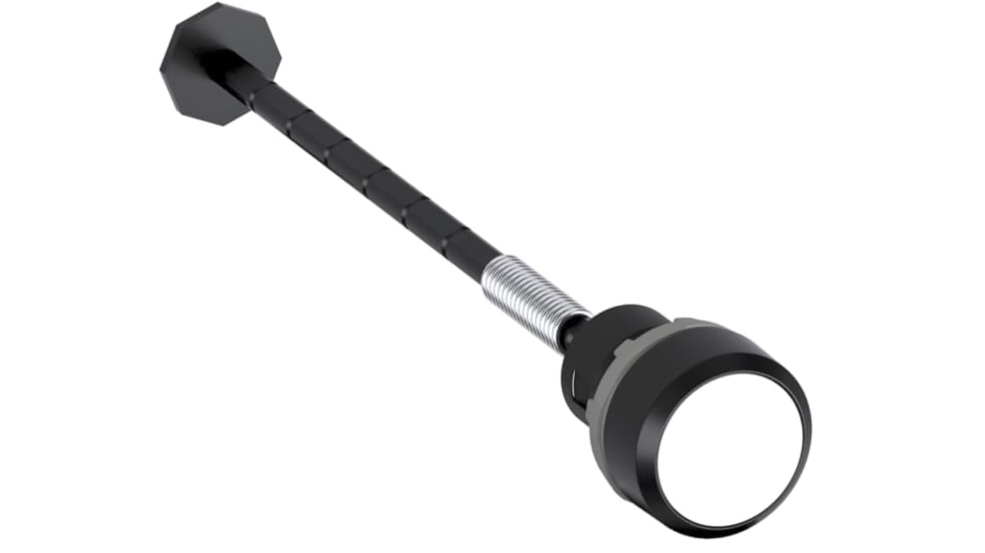 Attuatore pulsante instabile ABB KPR2-105R, rosso, diametro foro 22.5 mm, cornice plastica nera, grado di protezione IP66.