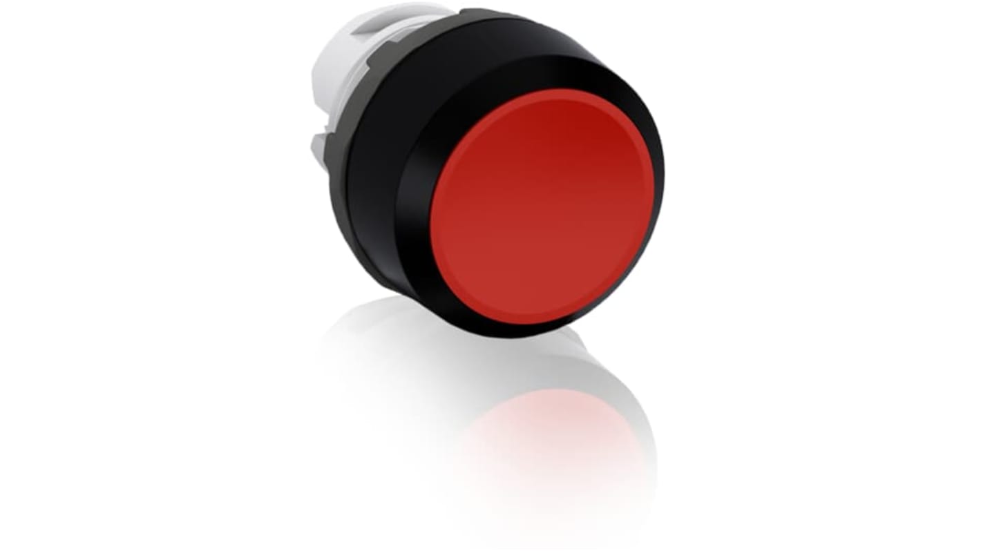 Attuatore pulsante Mantenuto ABB MP2-10R, rosso, diametro foro 22.5 mm, grado di protezione IP66.
