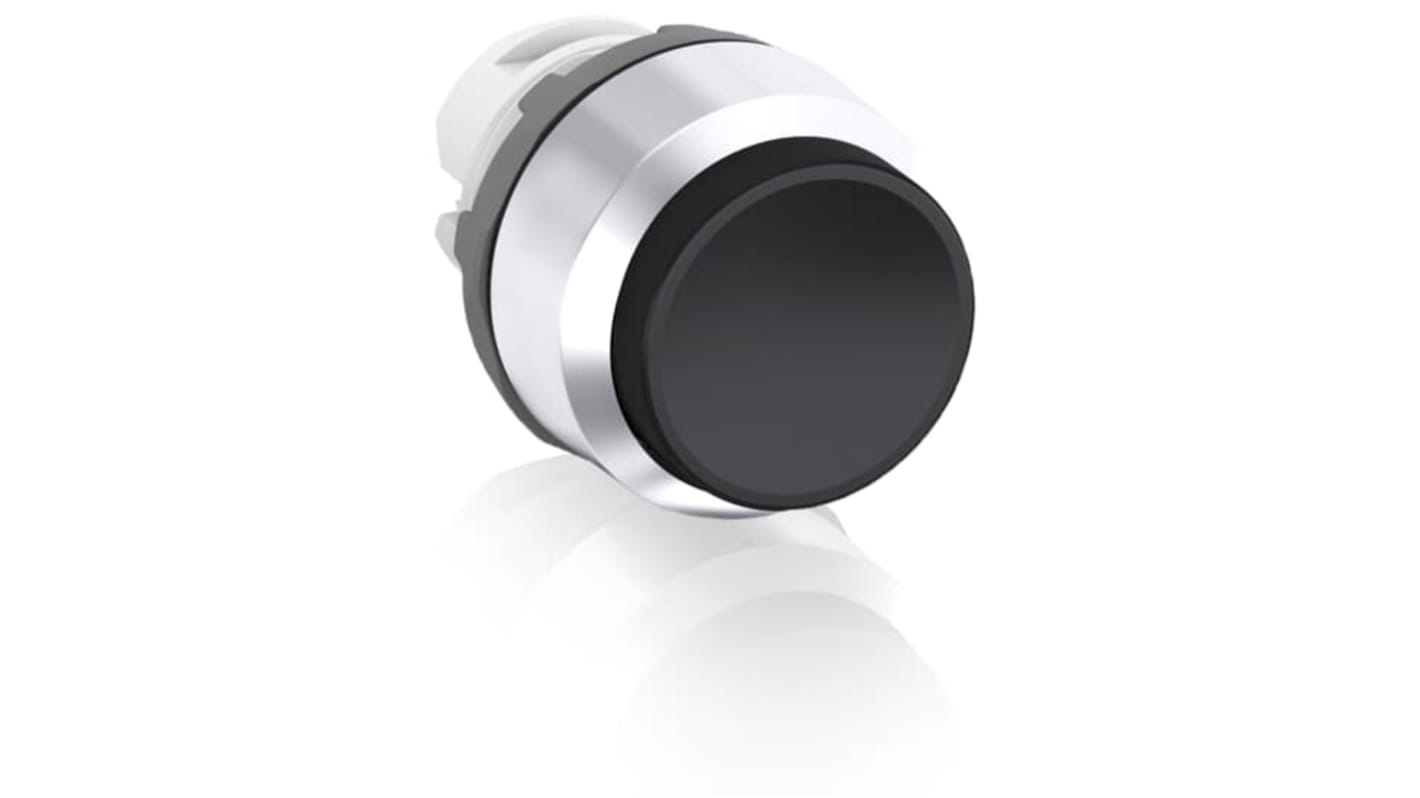 Attuatore pulsante instabile ABB MP3-30B, diametro foro 22.5 mm, colore nero, grado di protezione IP66.