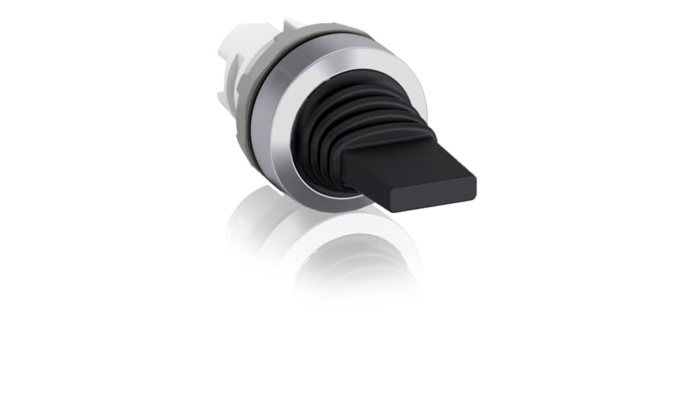 Interruttore a levetta ABB, non illuminato, IP66, 2 posizioni, montaggio a foro passante, colore nero.