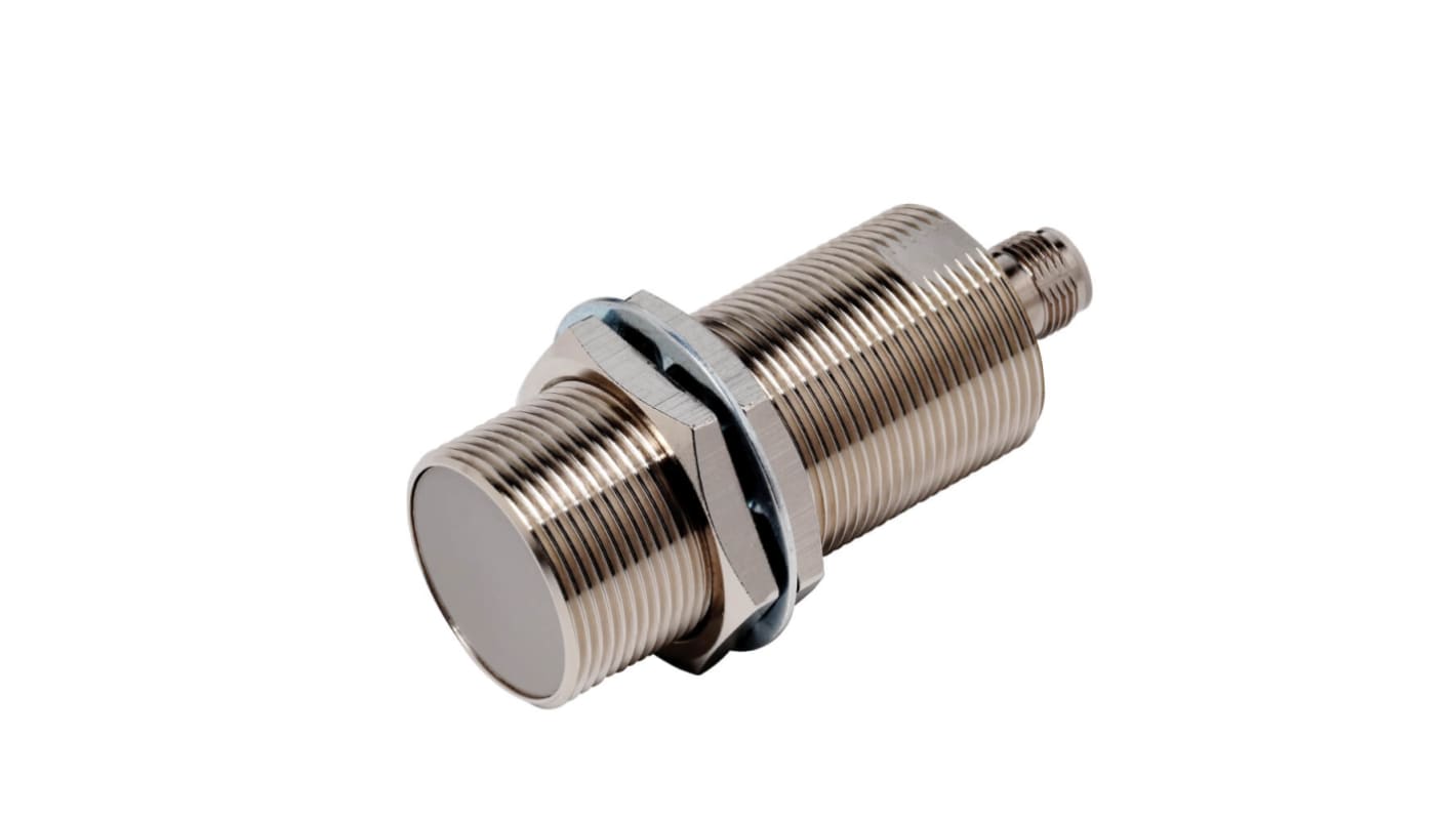 Sensore di prossimità induttivo cilindrico Omron E2E-X15B3DL30-M1, M30 x 1.5, uscita PNP, rilevamento 15 mm, connettore M12.