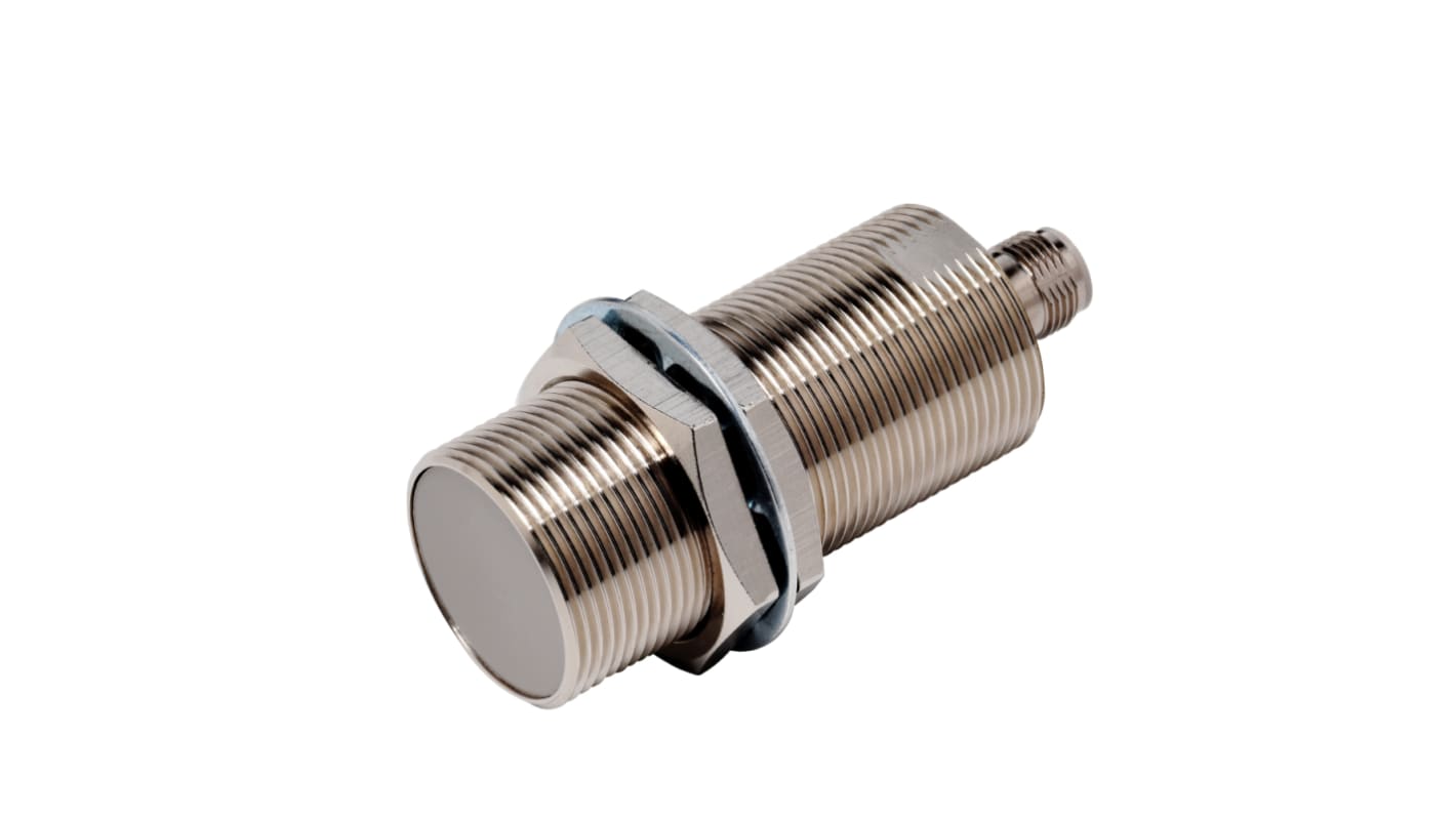 Sensore di prossimità induttivo cilindrico Omron E2E-X15C1L30-M1, NPN, M30 x 1.5, rilevamento 15 mm, con connettore M12.
