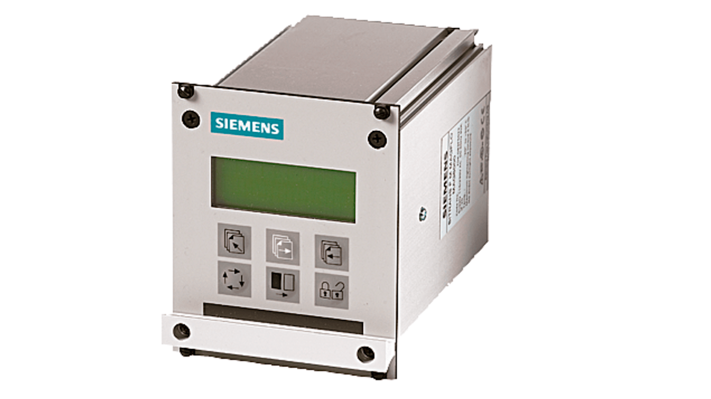 Trasmettitore Siemens 7ME6910-2CA10-1AA0 per MAG 5000, con display a 3 linee e misurazione della portata in diverse unità.