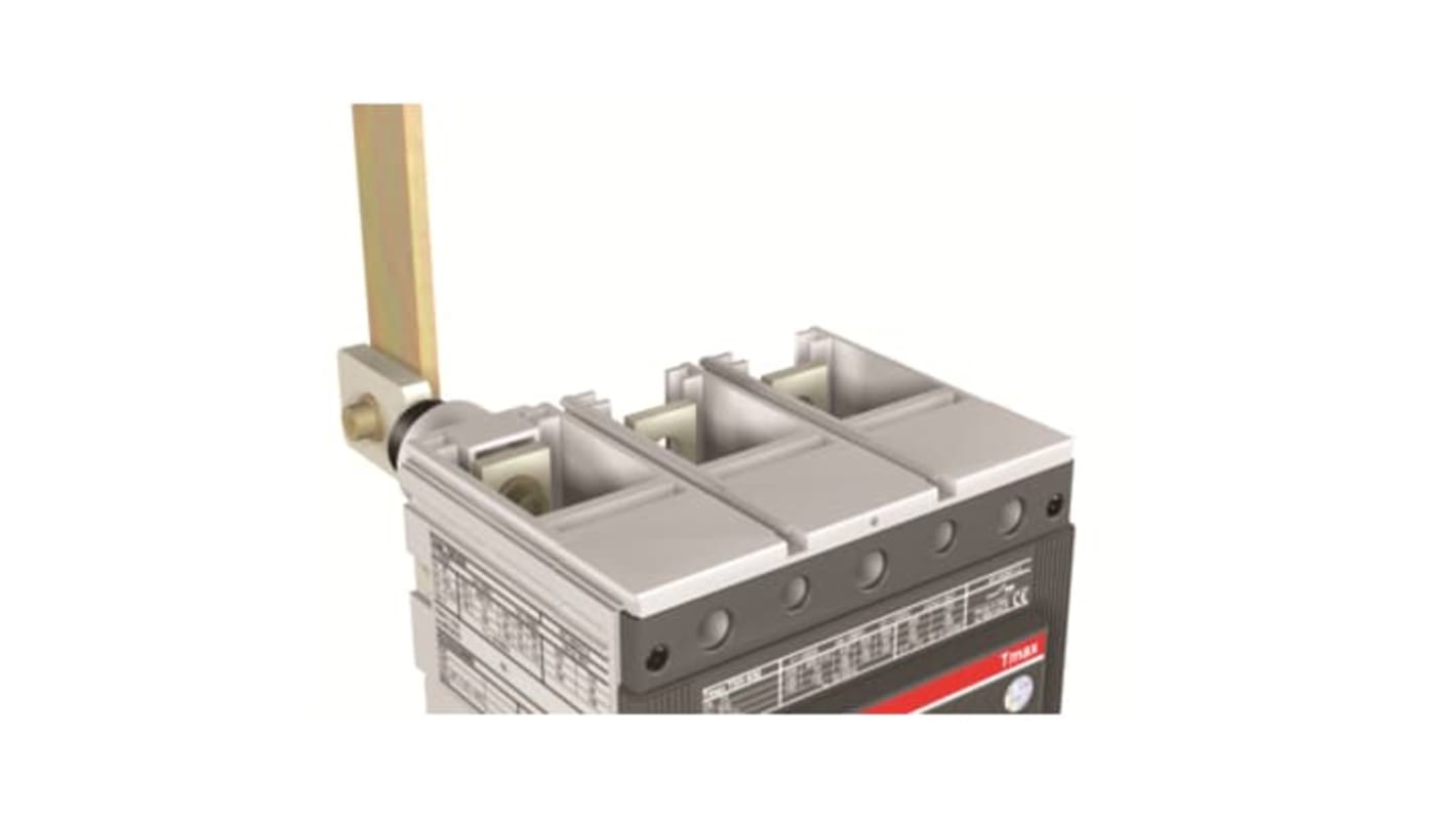 Terminale posteriore ABB per interruttore Tmax T, kit di 6 pezzi, standard IEC, peso netto 2 kg.