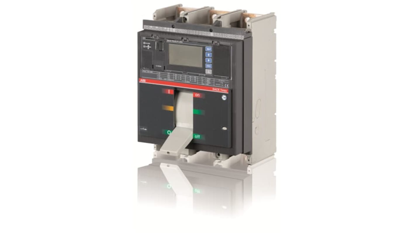 Interruttore magnetotermico ABB 800A, 3 poli, 690 V CA, montaggio fisso, azionamento a leva, codice 1SDA061967R1.