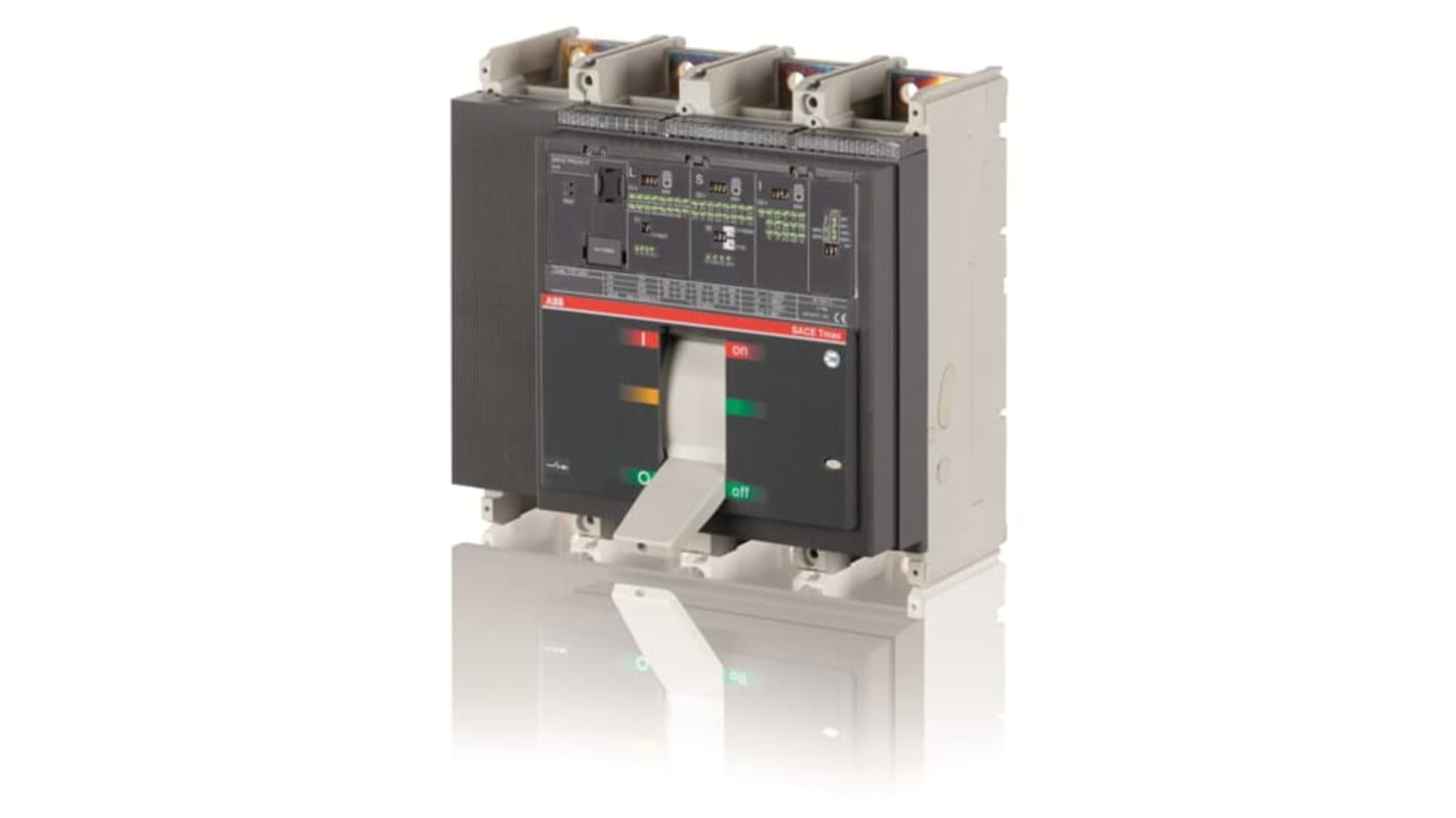 Interruttore magnetotermico ABB T7H 1000A, 4 poli, montaggio fisso, tensione 690 V, rilascio PR232, resistenza 8 kV.
