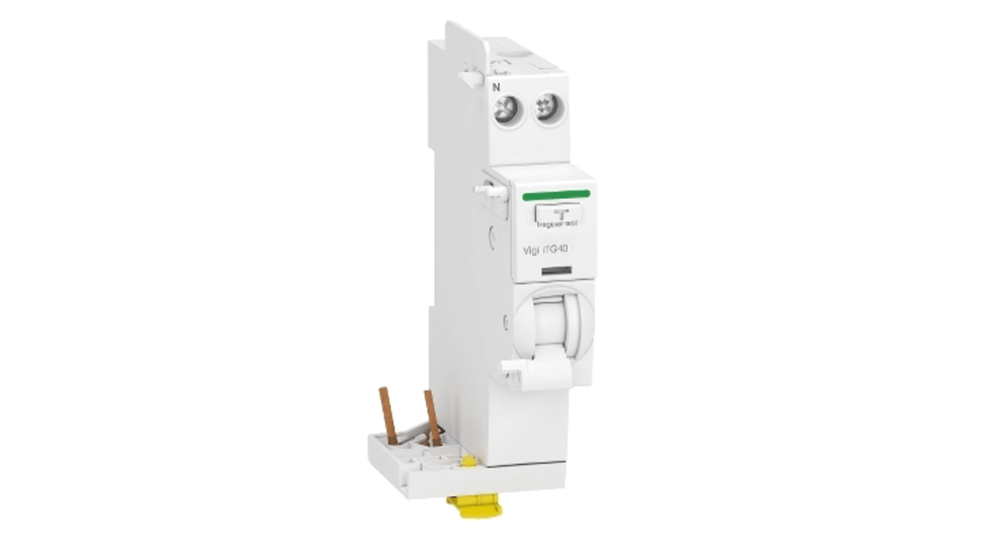 Interruttore RCCB Schneider Electric A9Y15625, 1P+N, 25A, 300mA, montaggio DIN, temperatura operativa -25 a 70 °C.