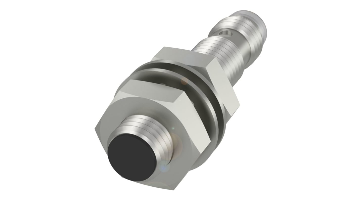 Sensore di prossimità induttivo cilindrico PNP BALLUFF BES00CF, M8 x 1, rilevamento 2 mm, IP67, acciaio inox, 40 mm x 8 mm.