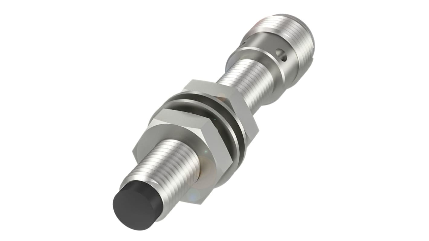 Sensore di prossimità induttivo cilindrico PNP BALLUFF BES01P8, M8 x 1, rilevamento 2,5 mm, IP68, acciaio inossidabile, 58 mm.