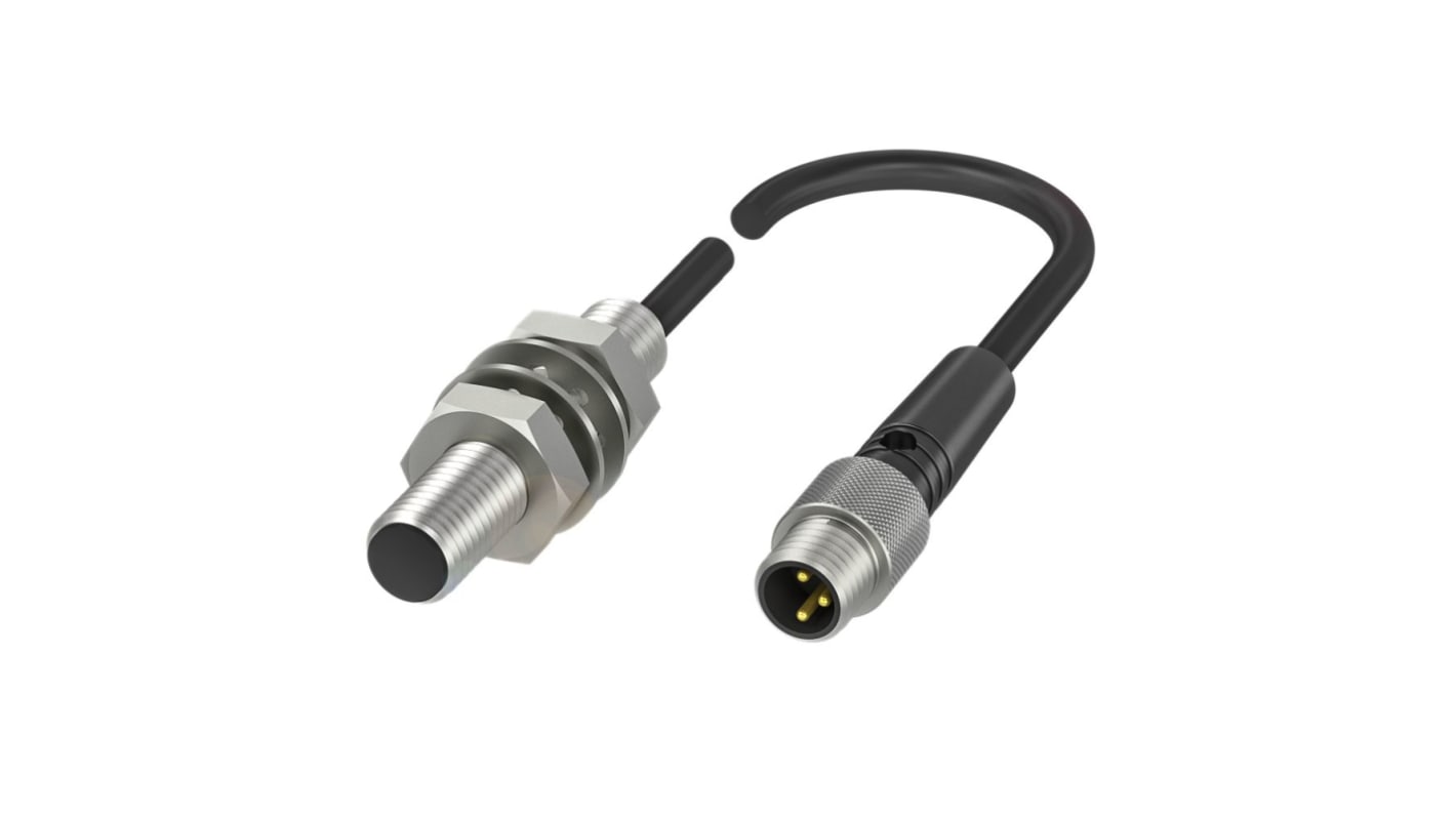 Sensore di prossimità induttivo PNP M8 BALLUFF BES03TU, rilevamento 2 mm, IP68, acciaio inossidabile, 10-30 V c.c.