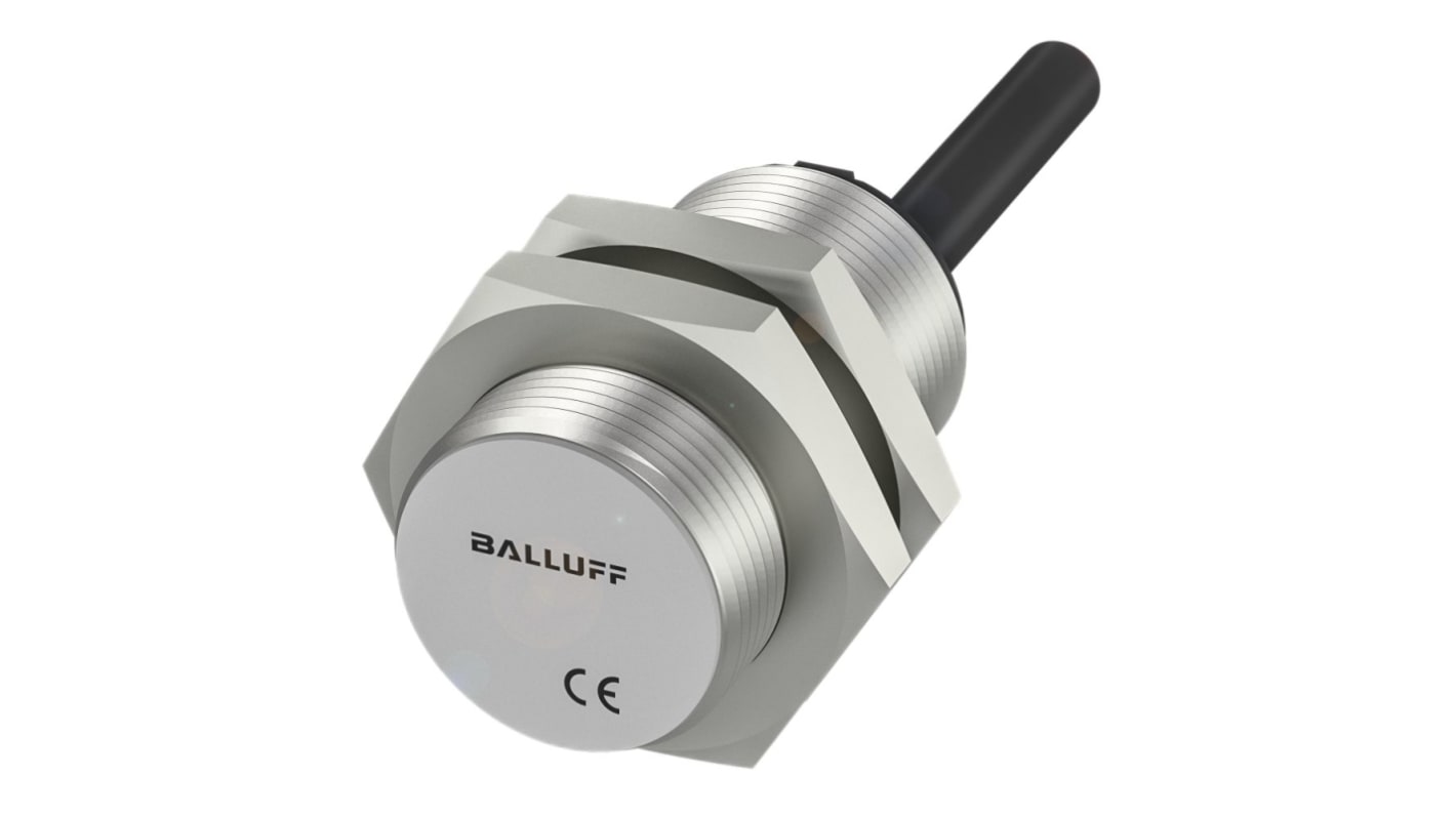Sensore di prossimità induttivo cilindrico NPN BALLUFF BES0494, M18 x 1, rilevamento 8 mm, IP67, alimentazione 10-30 V c.c.
