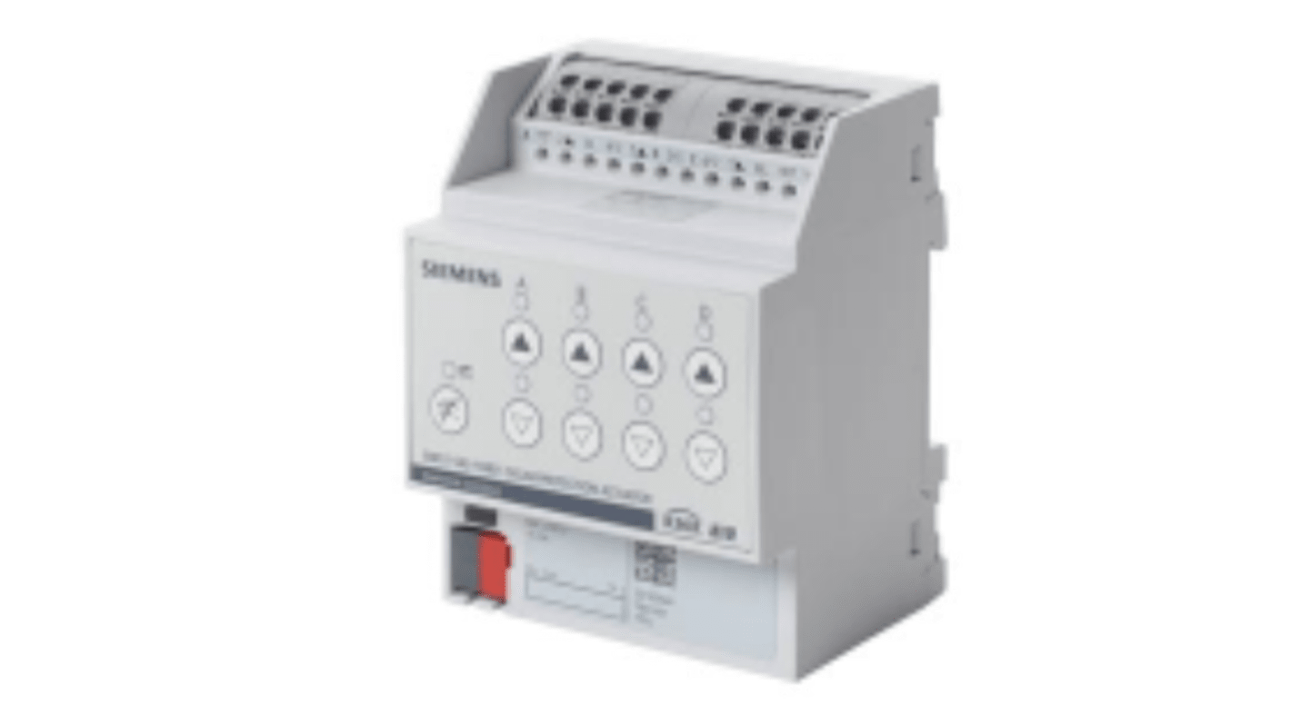 Modulo di sicurezza Siemens 5WG1543-1DB31 per protezione solare, 24 V c.c., 6 A, dimensioni 128x183x103 mm, IP20.
