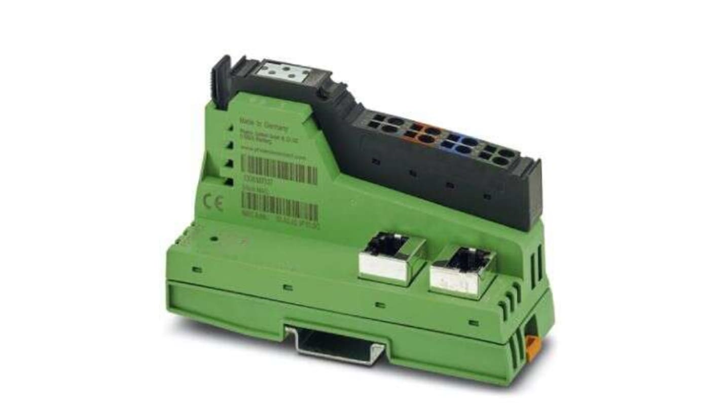 Accoppiatore bus Phoenix Contact 2403696 per PROFINET con 2 porte RJ45 e isolamento elettrico. Conforme alle specifiche V2.3, montaggio su guida DIN. Ideale per reti efficienti!