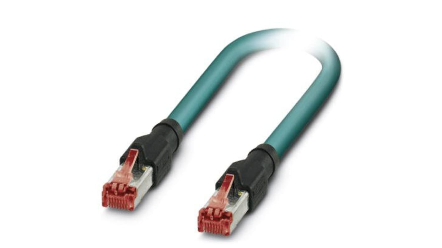 Cavo Ethernet Cat5 Phoenix Contact 1403929, Blu 2m RJ45 1Gbps IP20 - Trasmissione veloce e sicura per connessioni industriali.
