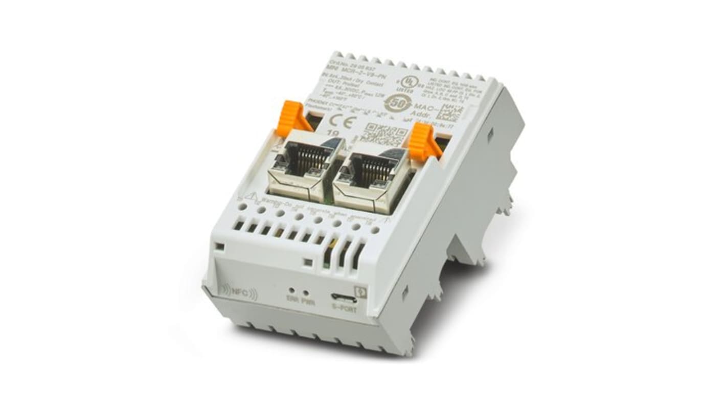 Condizionatore di segnale Phoenix Contact 2905637, modulo MINI-MCR per integrazione PROFINET, dimensioni 51,1 x 104,1 x 61 mm.