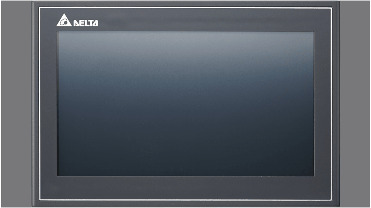 Display HMI touch screen Delta Electronics DOP-110WS: LCD TFT 10", Ethernet, 1024x600 pixel. Ideale per applicazioni multimediali.