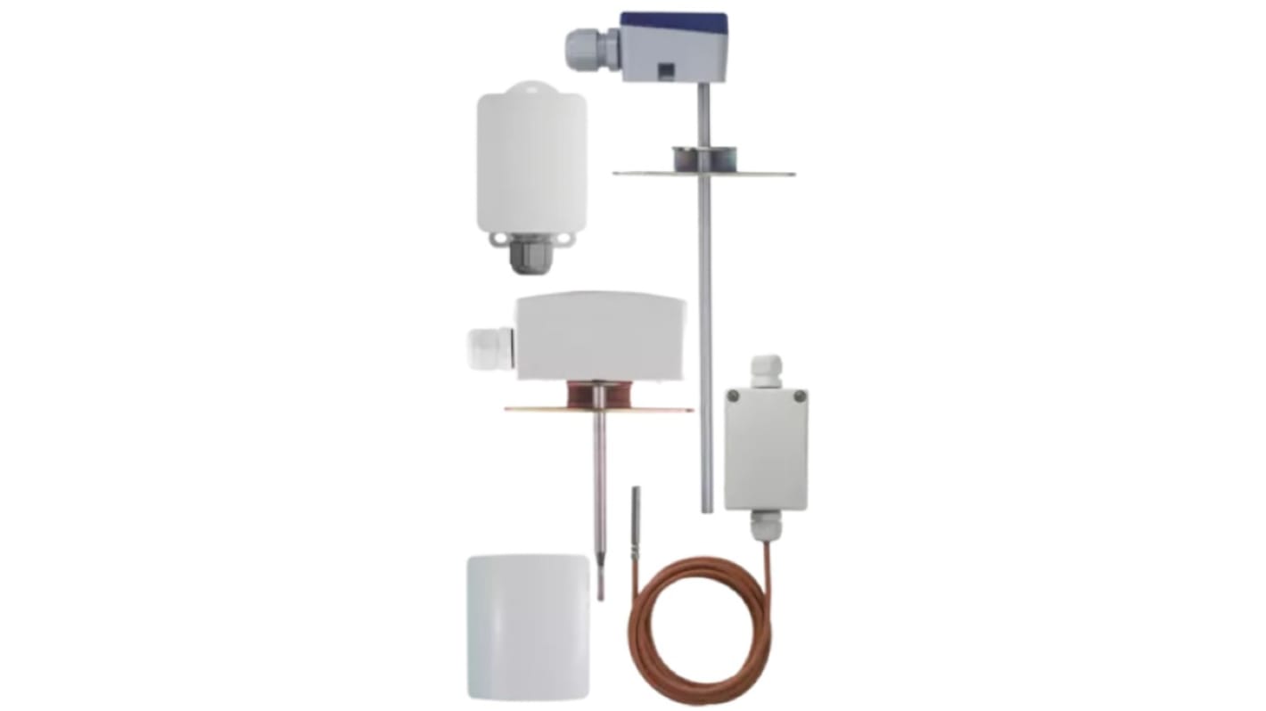 Sonda di temperatura PT1000 Jumo 902520/23-573-1005-1/000, lunghezza 29mm, diametro 5.4mm, precisione classe B, protezione IP20 a IP65.