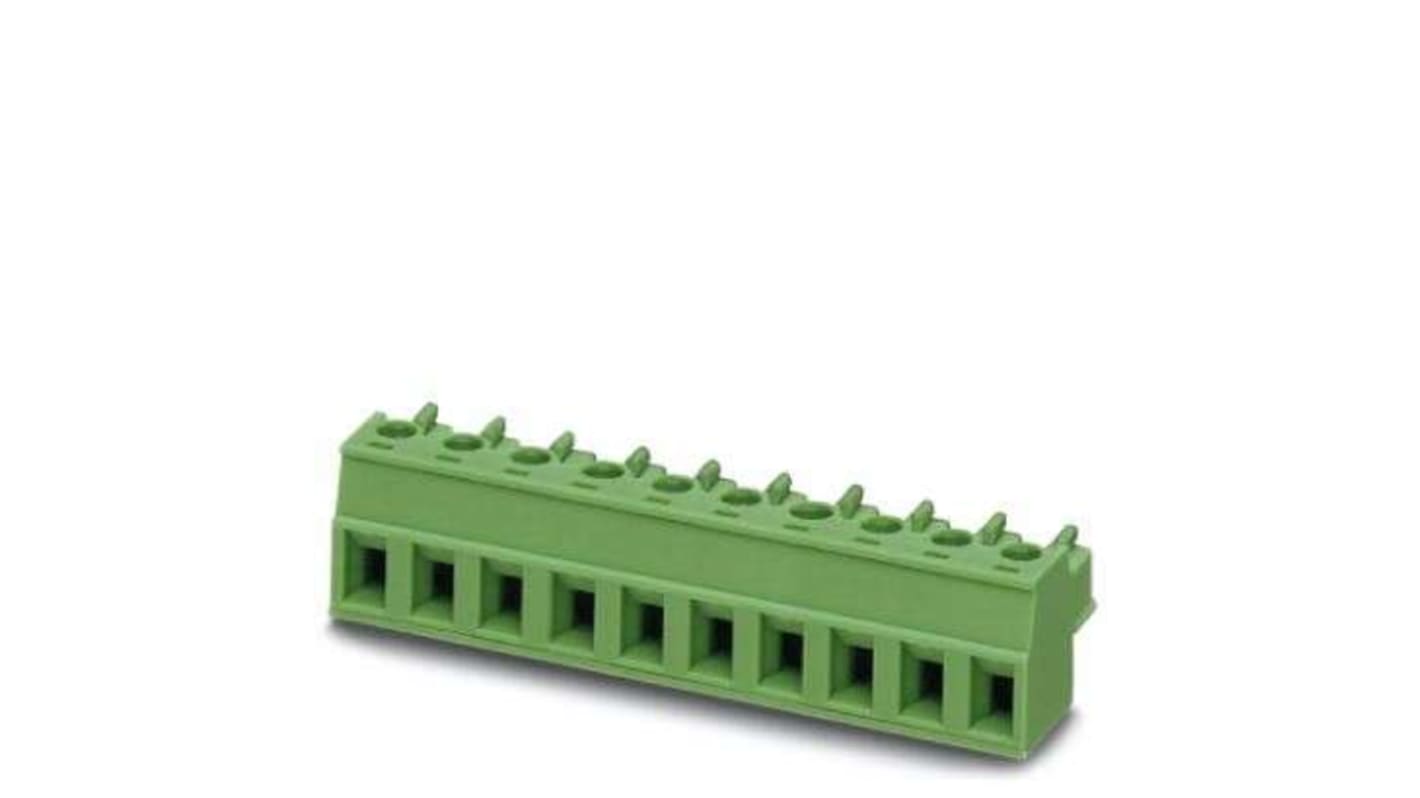 Morsetto passaparete femmina Phoenix Contact 1836079 per circuiti stampati, sezione 1,5 mm², corrente 8 A, tensione 320 V. Con massima forza di contatto e montaggio su foro passante.