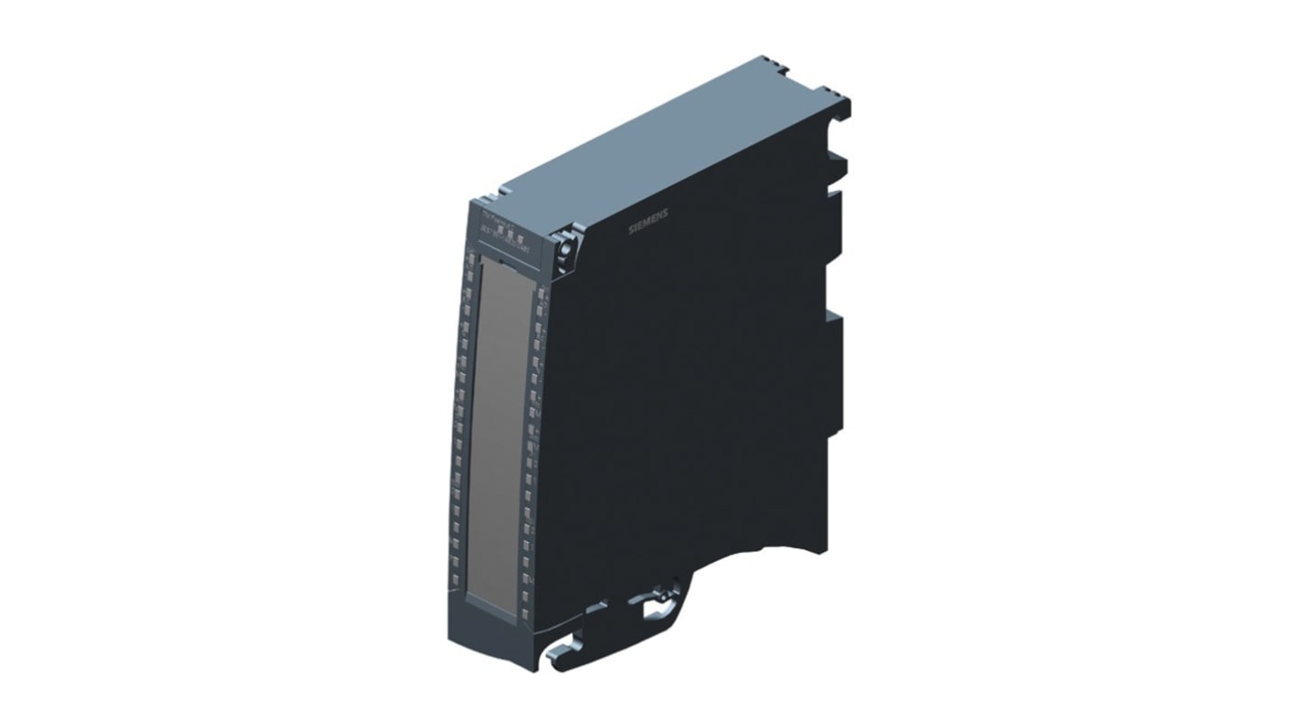 Siemens 6AG1551-1AB00-7AB0, modulo di conteggio per encoder, 4 ingressi digitali, montaggio su guida S7-1500, dimensioni 147 x 35 x 129 mm.