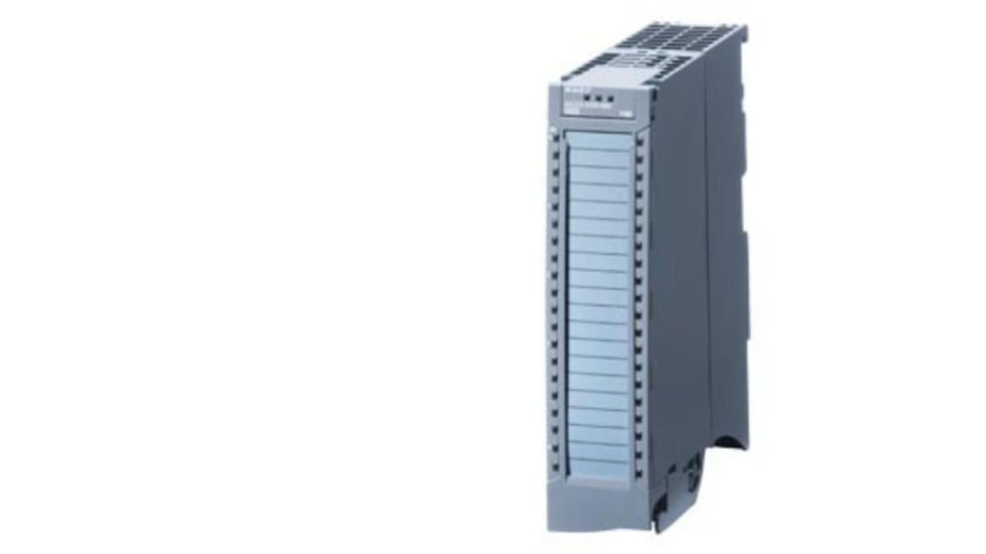 Modulo di ingresso digitale Siemens 6AG2521-1BH00-4AB0 per S7-1500, 16 canali, diagnostica LED, dimensioni 147 x 35 x 129 mm.
