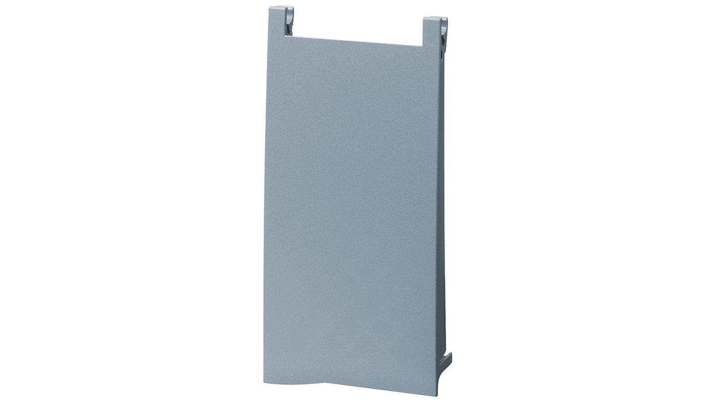 Porta frontale Siemens 6ES7528-0AA60-7AA0 per alimentatore, compatibile con moduli SIMATIC S7-1500 ET 200, dimensioni 116 x 161 x 86 mm.
