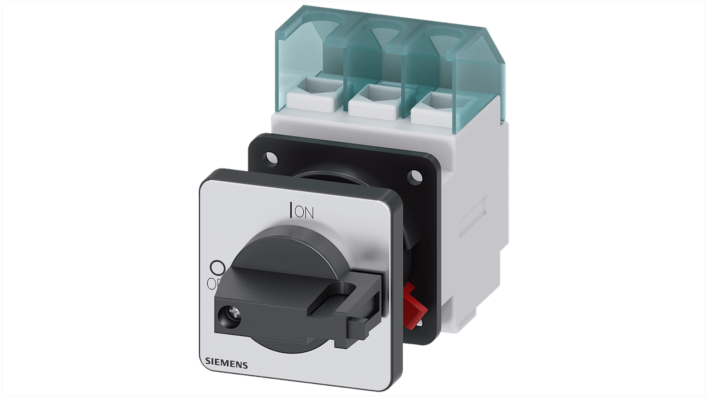 Sezionatore interruttore fusibile RK5 SENTRON Siemens 3LD2150-0TK11, 3 poli, 25 A, IP65, temperatura -25 a 55 °C.