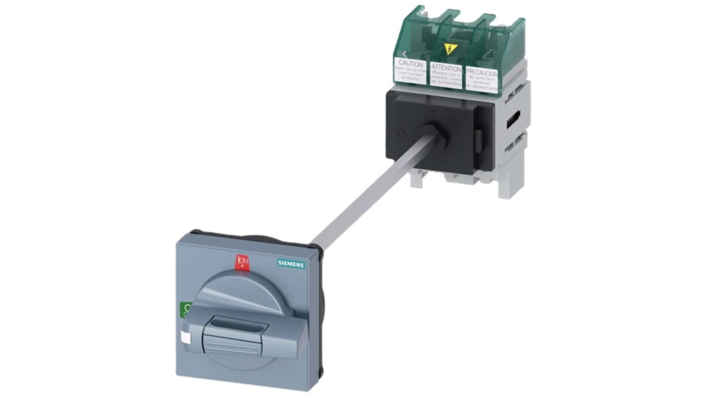 Sezionatore interruttore fusibile Siemens 3LD5010-0TK11, 3 poli, 32A, fusibile Classe CC, IP65, per attivazione sicura.
