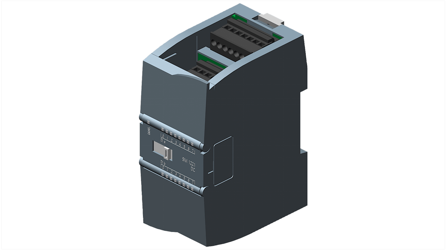 Modulo I/O digitale Siemens 6AG1221-1BH32-4XB0 per PLC SIPLUS S7-1200, 16 ingressi e 16 uscite, alimentazione 24 V CC.