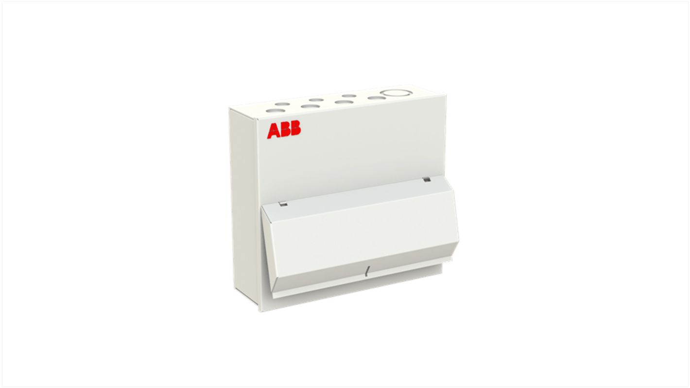 Unità per utenze civili ABB 1SKB106142C2001 in acciaio, IP41, 6 vie, montaggio a superficie, colore RAL 7035.