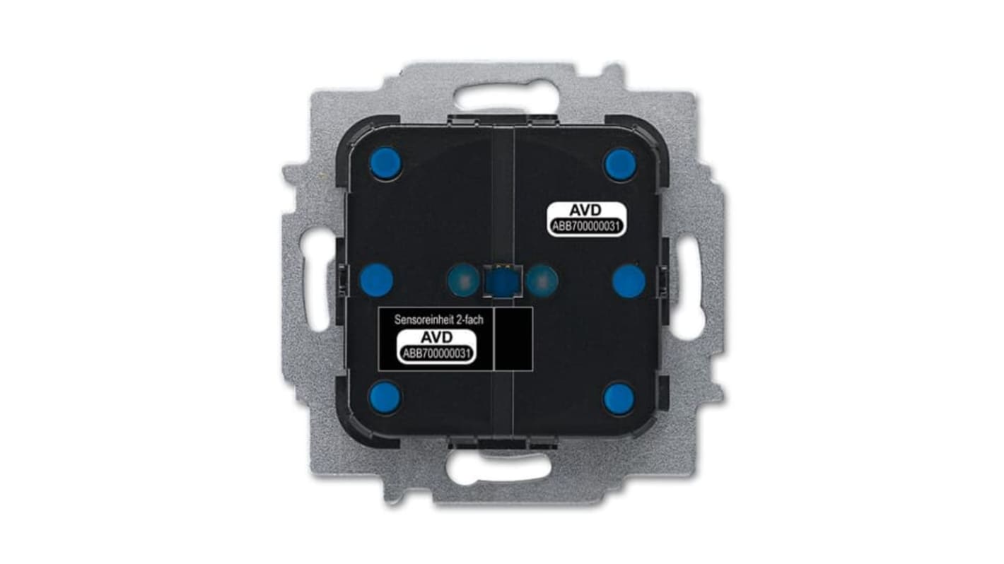 ABB, unità completa pulsante illuminata per commutazione wireless, compatibile con attuatori ABBfree@home. Codice 2CKA006200A0073.