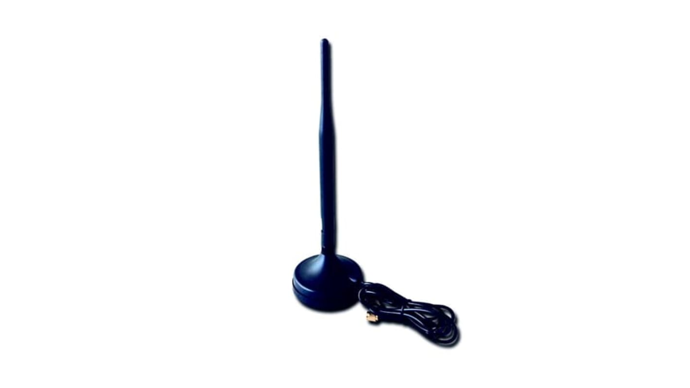 Antenna esterna ABB 2CKA006200A0100 per free@home automation, modello SAP-1-WL, con base magnetica e cavo di 1,5 m.