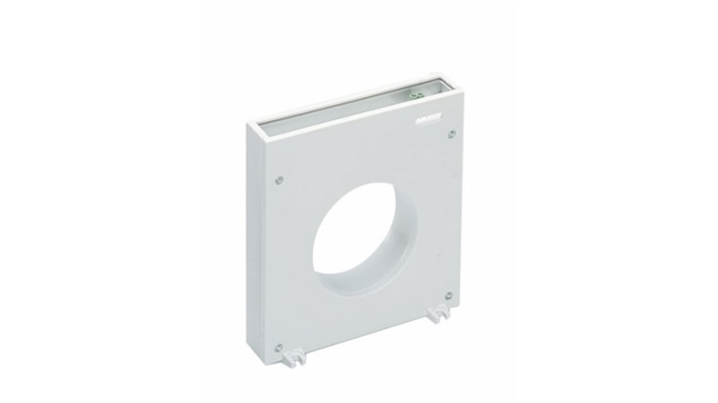 Trasformatore di corrente toroidale Lovato 31RTA110, foro 110 mm, dimensioni 165 x 195 x 65 mm, peso 540 g.