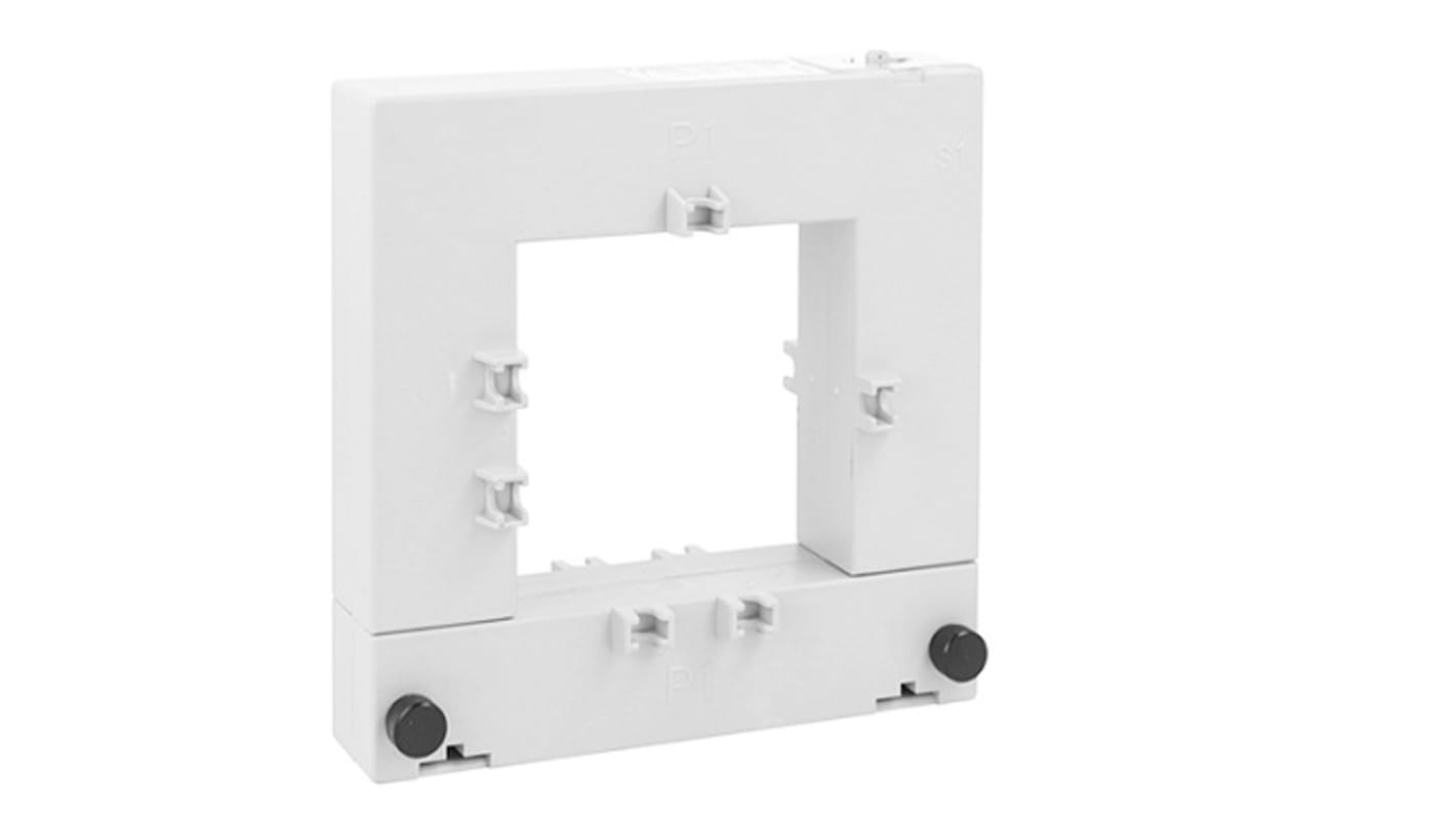 Trasformatore di corrente Lovato DM2TA0250, 5 A, rapporto 250:5, foro 80 x 80 mm, montaggio a vite, grado di protezione IP30.