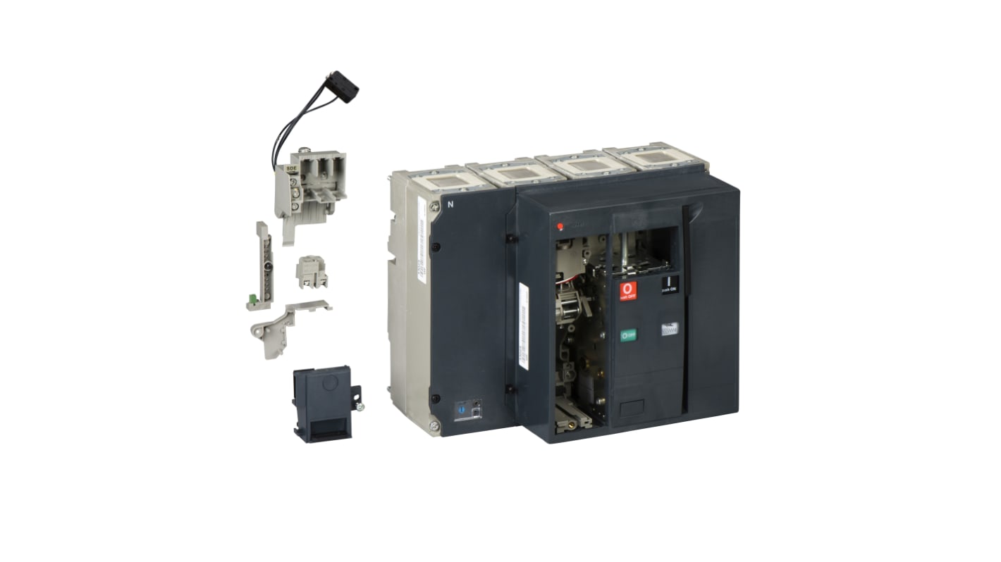 Interruttore magnetotermico scatolato Schneider Electric 33284, 4 poli, 800A, IP40. Ideale per applicazioni industriali, durata meccanica 10000 cicli.